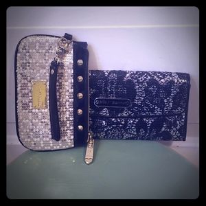Betsy Johnson Makeup Case and Wristlet
